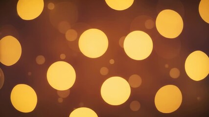 Abstract gold bokeh light circles background, celebration concept