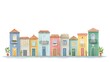 © HORA STUDIO - Illustration of Colorful houses on white background
