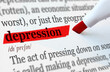 © Ployker - the definition of the word DEPRESSION highlighted in red