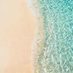  Aerial view of ocean waves, boats and sunset