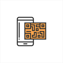 Wall Mural - QR Code Screen