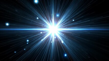 Wall Mural - Radiant Beam of Light: An abstract visualization of a brilliant light source, radiating beams across the cosmos, creating a sense of wonder and technological marvel.