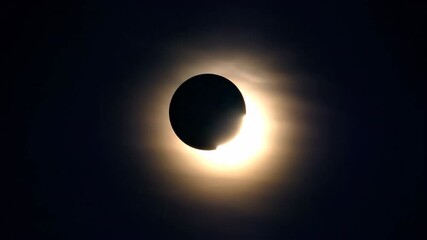 Wall Mural - ﻿total solar eclipse timelapse as the moon gradually obscures the sun, shifting daylight to twilight