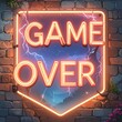 © Capster - Neon sign, game over