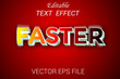 © Mamun988 - Faster 3D text effect Fully editable text effect with red background.