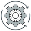 © Витвицький Віталій - Circular Process with Gear Icon