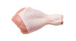 © Francisco - Isolated raw chicken drumstick, culinary poultry part, fresh uncooked fowl meat portion