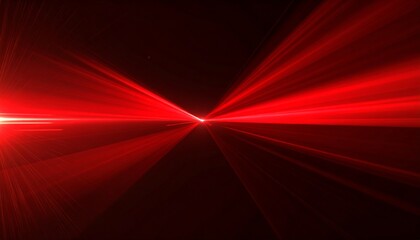 Wall Mural - Dynamic Red Light Trails: Abstract Neon Curves and Laser Glow for Futuristic Backgrounds

