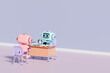 © Westend61 - 3d robots coding and working at school office desk indoors