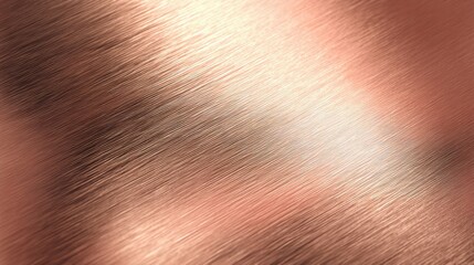 Wall Mural - Close-Up of Luxurious Brushed Copper Metal Surface Texture