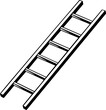 © Vectors Studio - Simple, modern linear ladder design offering a clean, professional tool for upward mobility and achievement concepts in business or DIY projects.