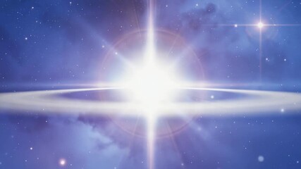 Wall Mural - A pulsating variable star changing brightness 