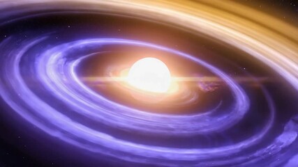 Wall Mural - A dying star ejecting layers of colorful gases 