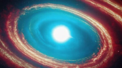 Wall Mural - A supernova explosion scattering colorful gases into the cosmos 