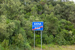 welcome street sign to Siena while leaving Pisa at the street for the car driver