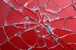 © DeepView - Abstract shattered glass texture on a vibrant red gradient background showcasing sharp, dangerous fragments after an impact. A visually striking and symbolic representation of damage
