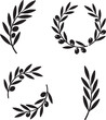 © PhoenixStudio - Olive Branch Illustration: A collection of detailed, high-contrast illustrations showcasing the iconic olive branch, offering versatile design elements for a range of applications.