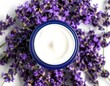 © dolar - Lavender cream jar surrounded by flowers