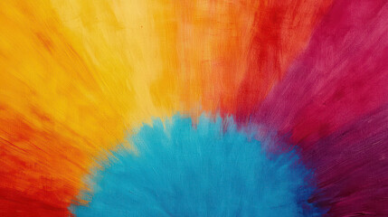 Wall Mural - Vivid and Colorful Abstract Background with Blending Shades of Yellow, Orange, Red, and Blue for Creative Designs and Artistic Projects