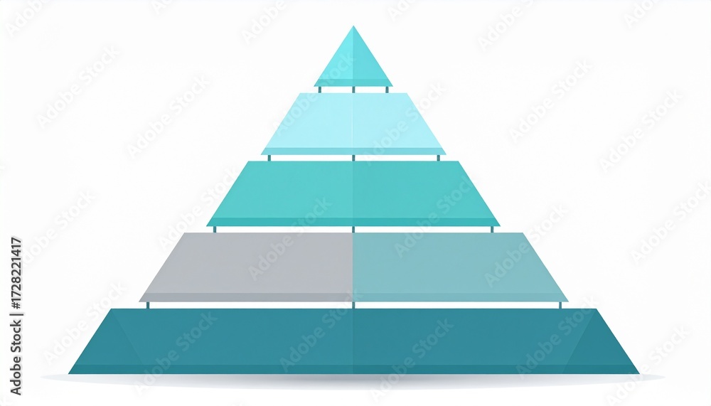Pyramid Visual Representation Foto Layered pyramid diagram displaying hierarchical levels with subtle ...