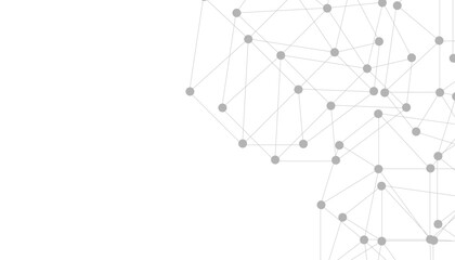 Abstract plexus background with connecting dots and lines. Global network connection