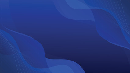Wall Mural - Blue background abstract curve wave shape futuristic modern illustration
