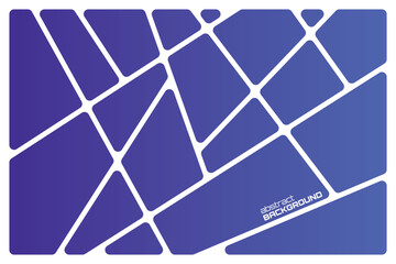 Wall Mural - Abstract gradient blue geometric white lines Polyhedron background seamless  rounded drawing vector illustration design for business network wallpaper connection concept EPS 10