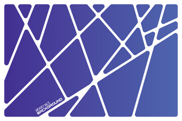 Wall Mural - Abstract gradient blue geometric white lines Polyhedron background seamless  rounded drawing vector illustration design for business network wallpaper connection concept EPS 10