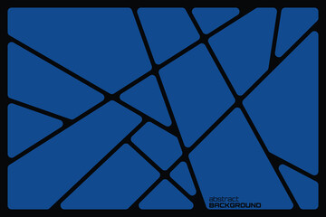 Wall Mural - Abstract blue geometric black lines Polyhedron background seamless  rounded drawing vector illustration design for business network wallpaper connection concept EPS 10