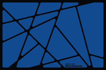 Wall Mural - Abstract blue geometric black lines Polyhedron background seamless  rounded drawing vector illustration design for business network wallpaper connection concept EPS 10