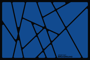 Wall Mural - Abstract blue geometric black lines Polyhedron background seamless  rounded drawing vector illustration design for business network wallpaper connection concept EPS 10