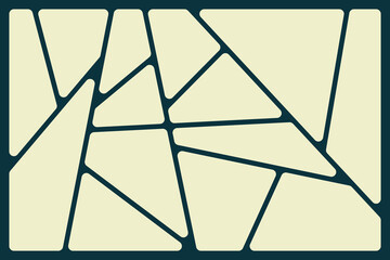 Wall Mural - Abstract geometric green lines Polyhedron background seamless  rounded drawing vector illustration design for business network wallpaper connection concept EPS 10