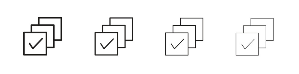 Canvas Print - Select all icon outline trend modern simple versions