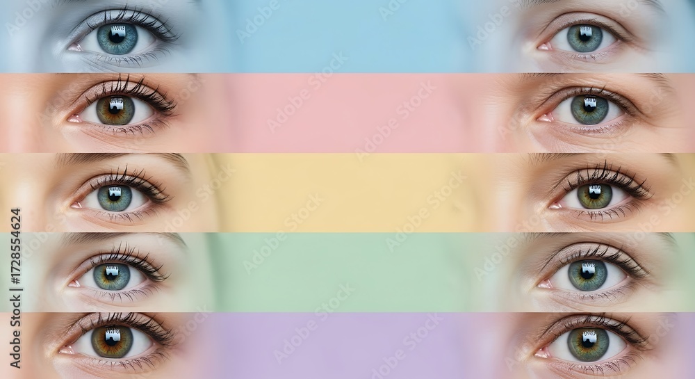 Colorful Eyes Variety of Eye Colors. Stock Photo | Adobe Stock