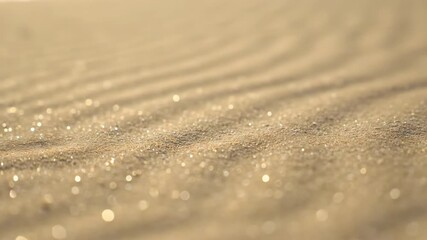 Wall Mural - Close-Up of Wind-Blown Sand Ripples with Shallow Depth of Field serene, deserttexture, macro