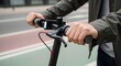 © Isa - close up of person riding electric scooter urban mobility