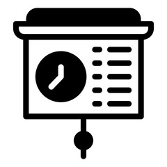 Agenda icon vector for ui ux and business solid