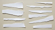 © Iqbal - Collection of Torn Paper Pieces in Various Shapes and Sizes on Neutral Backdrop