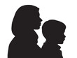 © Safowan - Immigration silhouette icon vector illustration solid black international travel and settlement