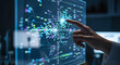 © bloDaily - Exploring interactive data visualization technology ai studio lab digital interfaces dark environment close-up insights