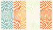© Indira - Abstract radial stripes pattern in pastel colors with optical illusion effect