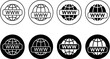 © creativeKawsar - Worldwide icon with WWW text. www symbol. world wide web icons collection. World icon. globe icons with www sign