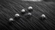 © one_grapich - Close up of ticks crawling on animal fur monochrome health concept