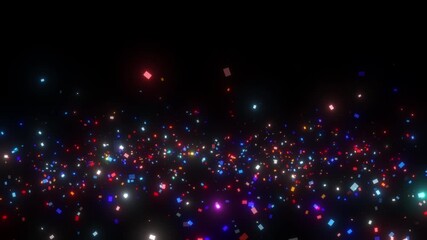 Wall Mural - confetti glitter particles light decoration background