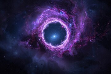 Wall Mural - Cosmic abstract backdrop, alternate dimension of material assimilation, chaotic interstellar cloud
