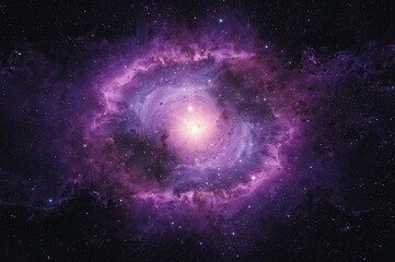 Wall Mural - A cosmic burst amid a colorful nebula created with AI generation