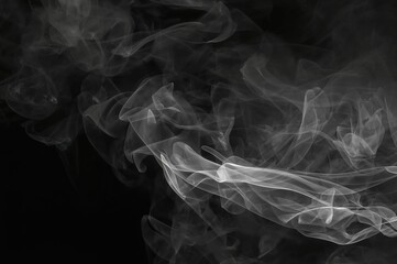 Wall Mural - Dark backdrop with swirling smoke or mist