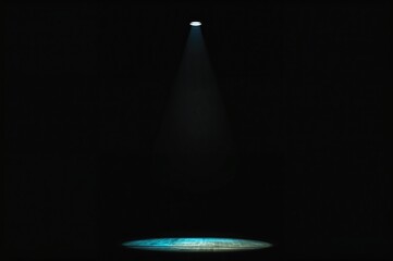Wall Mural - Spotlight Illuminating Dark Space