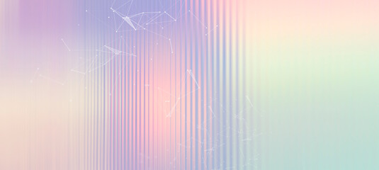 Abstract pastel gradient background with digital line pattern