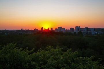 Wall Mural - evening sky over the horizon